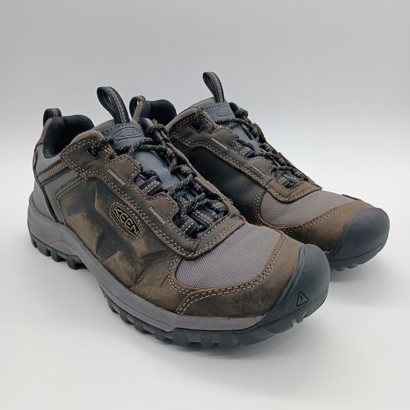 Keen Steens Waterproof‎ Hiking Shoes Mens 9 Brown Grey Leather Low Top main image 6
